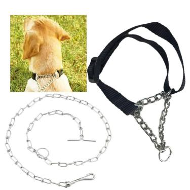 Imagem de Coleira Ajustavel Semi Enforcadora Cao Aço Zincado
