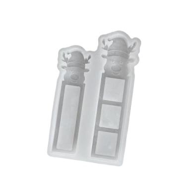 Imagem de Colaxi Modelo de vela de Natal, enfeite natalino fofo para decoração de casa, feito de resina, Cervo