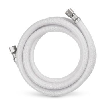 Imagem de 1 PACOTE Niikappu Mangueira para máquina de gelo de 2,5 m, linha de água do refrigerador com acessórios de compressão de 0,6 cm x 0,6 cm