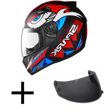 Imagem de Capacete Ebf New Spark Dragon Laranja Mais Viseira Fumê-Masculino