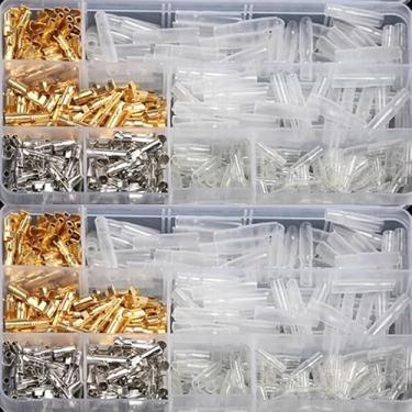 Imagem de Caixa de fio macho fêmea conector de cabo isolado 3,9 mm terminais elétricos crimpagem terminal elétrico kit sortido