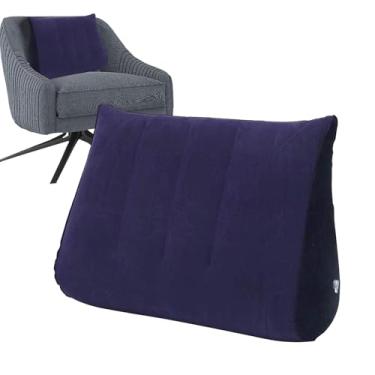 Imagem de Almofada inflável de cunha | Almofada portátil de viagem | Almofada lombar de leitura, posicionador corporal para elevação de pernas, acampamento, escola, ioga, casa