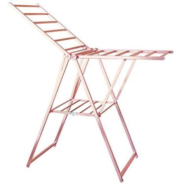 Imagem de Secador de roupas elétrico aquecido rack de secagem dobrável para roupas arejador de 2 camadas asas ajustáveis e rack de secagem de roupas dobrável, suporte de secagem para ambientes externos