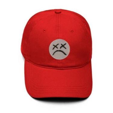 Imagem de Boné Aba Curva Regulável Strapback Emoji Triste-Masculino