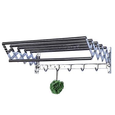Imagem de LULUMAIC Suporte de parede dobrável para secar roupas, secador de roupas, economia de espaço, lançamento, codificadores, cabides para toalhas, ganchos para pendurar na moda