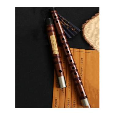 Imagem de Flauta de bambu profissional flauta instrumento musical boa flauta D chave E chave F chave C chave G (tecla C-D)