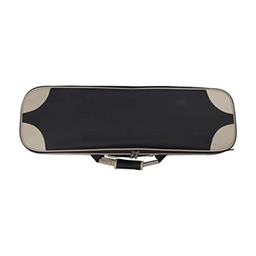 Imagem de Estojo Para Violino Profissional Em Lona Preta Tamanho 4/4 Com Bordas Laterais Tamanho Completo Estojo de Violino