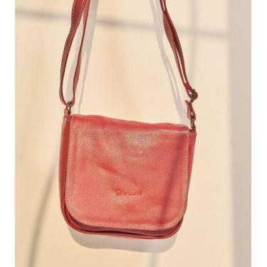 Imagem de Bolsa Couro Tiracolo Mini - Vermelho - Daflon