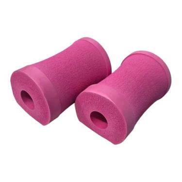 Imagem de Colaxi Apoio de pulso para flexões, acessório confortável para exercícios de Pilates, suporte estável para flexões em casa, ideal para treino no chão, Rosa Rosa