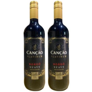 Imagem de Kit 2 Vinho Tinto Canção Bordô Suave - Serra Gaúcha