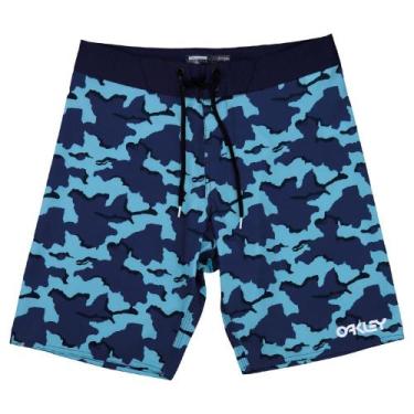 Imagem de Bermuda Boardshort Tactel Oakley Camo Printed para agua, Dark blue, 44