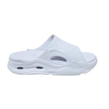 Imagem de Chinelo Masculino Nuvem Conforto Palmilha Removível Antiderrapante EVA Anatômico (Branco, BR, Adulto, Faixa Numérico, 39, 40)