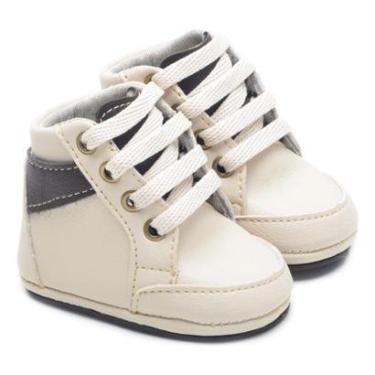 Imagem de Tênis Infantil Cano Alto Bebê Cadarço Casual Conforto-Masculino