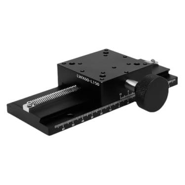 Imagem de Mesa deslizante fina linear com ranhura de cauda de andorinha de eixo X LWX60 Plataforma de corte de curso longo com deslocamento manual LWX60-L-100-500 mm (200 mm)