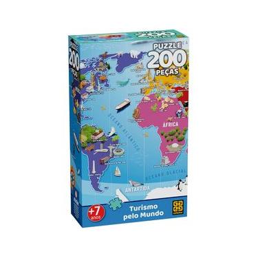Imagem de Quebra-cabeça 200 peças Turismo pelo Mundo