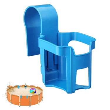 Imagem de TOPINCN Suporte de Copo à Beira da Piscina para Bebidas, Suporte de Plástico Durável para Bebidas de Piscina Com Alça Separada, Ideal para Acima do