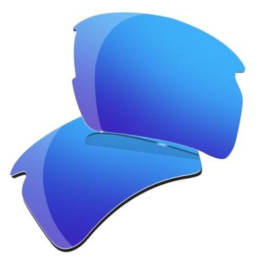 Imagem de Lentes polarizadas de substituição para óculos de sol Oakley Flak 2.0 XL OO9188 antirriscos, com pano de lente de 2,0 mm, Azul, simple