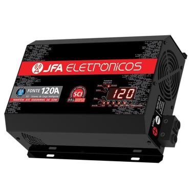 Imagem de Fonte Carregador Bateria JFA 120A Bivolt Automatico Display