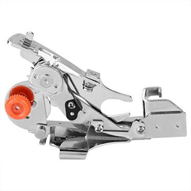 Imagem de Acessório de calcador de babados Calcador de máquina de costura de aço inoxidável de alta qualidade para criar rugas uniformes Pregas Tamanho de dobra ajustável 8 mm a 60 mm Caixa (Pé plissado em