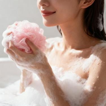 Imagem de 4 peças, esponja de banho, esponja de banho, esfoliação, limpeza, bucha de banho, bucha de banho, bola de esfoliação corporal, para meninos e meninas