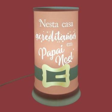 Imagem de Luminária De Mesa Hug Acreditamos Em Papai Noel