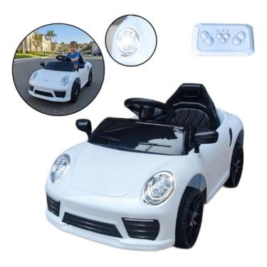 Imagem de Mini Carro Elétrico Infantil 6v Com Luz Até 30kg Branco - BW394BR
