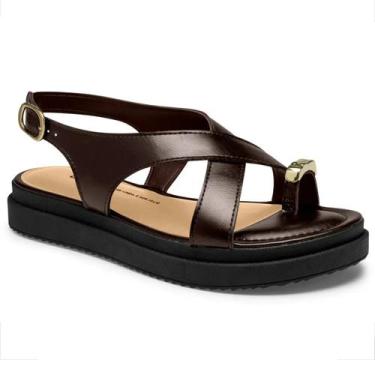Imagem de Sandália Dakota Flatform Detalhe Dedo Conforto Verão Y9283 Cor:Ristret