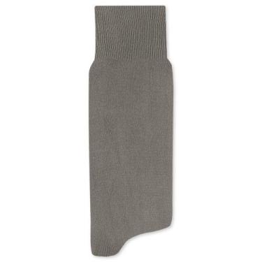 Imagem de Meia Social Cano Longo Mash Masculina Lisa Poliamida Punho, Cinza clar
