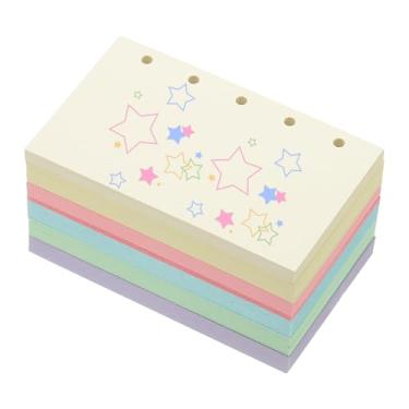 Imagem de PATIKIL Papel colorido de folhas soltas, 10,4 cm x 6,3 cm (A8), 300 folhas, 5 furos, 150 g/m², refil de papel para fichário em branco, suprimentos de papel para anotações, agenda de professores