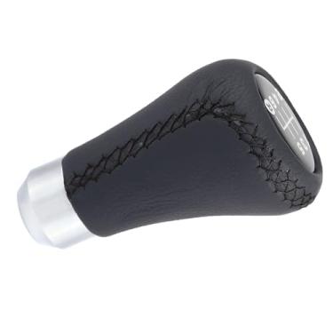 Imagem de Luqeeg Botão de Mudança de Marcha do Carro PU Shifter Stick Com 3 Mangueiras - Engrenagem Universal de 6 Velocidades Fácil de Consertar para Todas As Engrenagens (Preto)