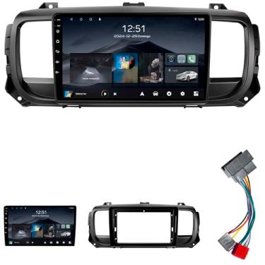 Imagem de Multimídia Adak 9P Jumpy Peugeot Expert Scudo 2022 Acima Sem Canbus 2+64GB Quadcore Carplay Android Auto Gps