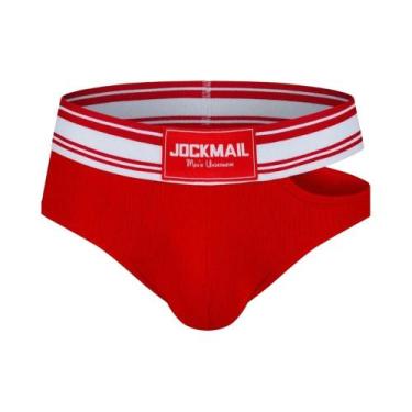 Imagem de Cuecas Masculinas Sexy U Convex Confortáveis Com Abertura Lateral, Cal