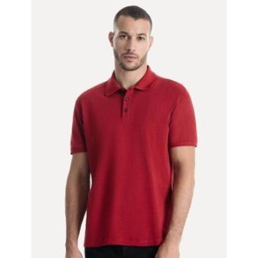 Imagem de Polo Ellus Masculina Piquet Classic Easa Melange Escuro-Masculino