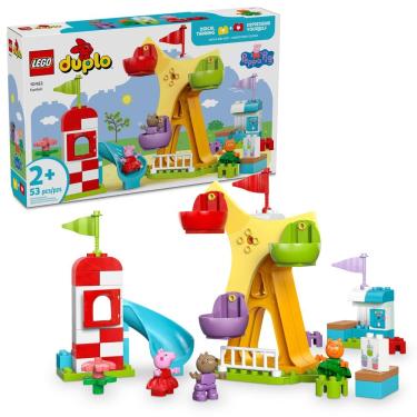 Imagem de Brinquedo LEGO DUPLO Peppa Pig Funfair com 3 bonecos de 2 anos ou mais