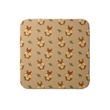 Imagem de Ladrilho Decorativo de Cerâmica Estampa Rena do Papai Noel Para Natal