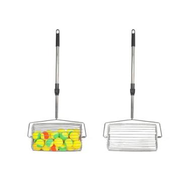 Imagem de Voodans Coletor de bolas de tênis Protable retrátil Metal Tennis Ball Retriever Multifuncional (médio)