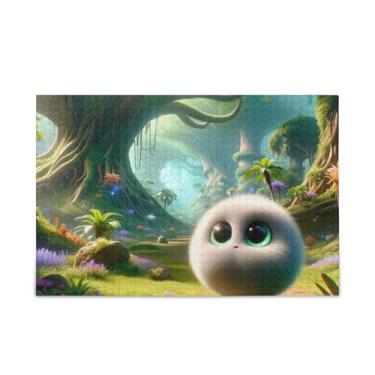 Imagem de 500 peças animação 3D criatura quebra-cabeça madeira e material de papel, quebra-cabeças para homens