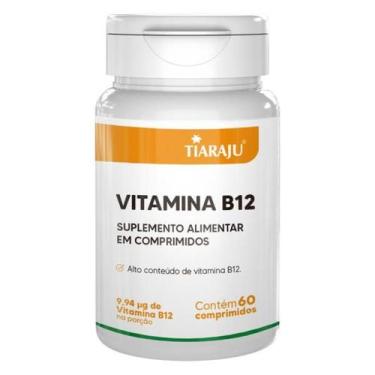 Imagem de Vitamina B12 60 Comprimidos Tiaraju, Sem Sabor