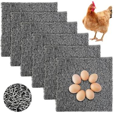 Imagem de kathson Almofadas de ninho de galinha laváveis e reutilizáveis, almofadas de plástico duráveis para galinheiros, tapetes internos e externos para galinha, pato, coelho, animais de estimação pequenos