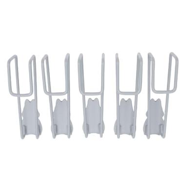 Imagem de ZJchao Ganchos sobre a Porta Sem Broca Ganchos Em Formato de Coelho para Porta do Banheiro Traseiros para Toalha Robe Cabide 5 Peças de Ferro de Polipropileno 3,35 X 0,87 X