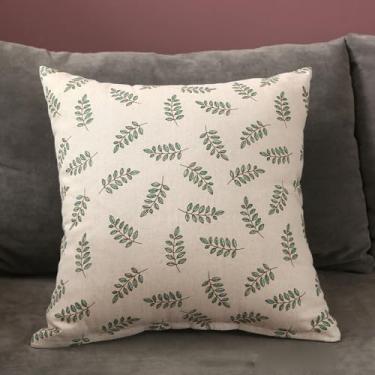 Imagem de HEEPDD Capa de Almofada para Casa, Capa de Almofada de Linho Confortável e Versátil Com Zíper Requintado, para Decoração de sofá de Sala de Estar (45x45)