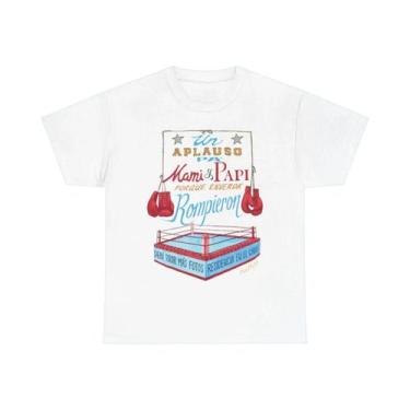 Imagem de Camiseta Unissex Oversized Com Estampa De Cantor De Hip-hop, Gola Redo