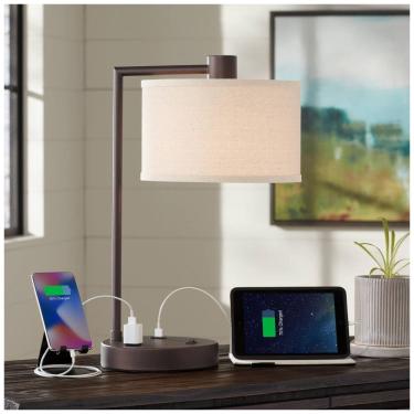 Imagem de Luminária de Mesa Contemporânea em Metal, 360 LIGHTING 55P27, Dourado