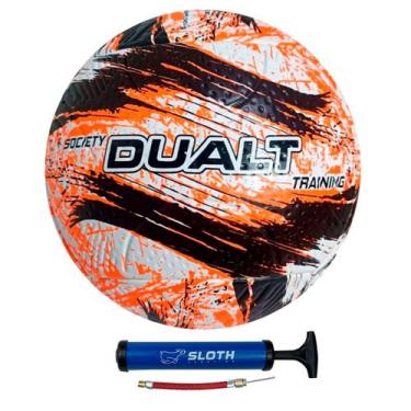 Imagem de Bola de Society Dualt Pvc Resistente Grama Sintética + Bomba, Preto la