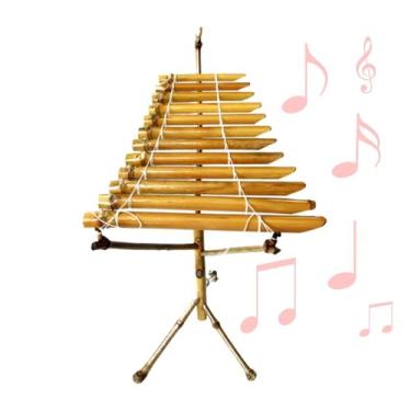 Imagem de Dynwave T' Rung, instrumento musical tradicional vietnamita para montar você mesmo: xilofone, instrumento de percussão para meditação e ioga. Ideal para