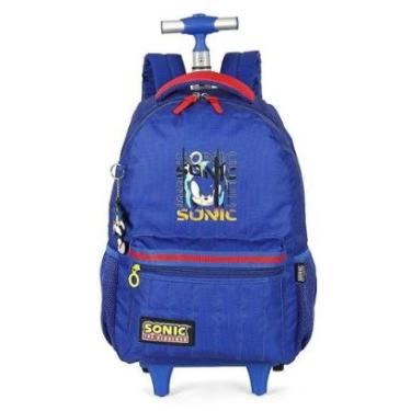 Imagem de Mochila de Rodinhas Com Alça Luxcel Sonic The Hedgehog Azul-Masculino