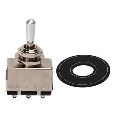 Imagem de Interruptor de alternância de guitarra Potenciômetro selado de 3 vias Seletor de captador de metal Acessório de instrumento para baixo de guitarra elétrica com material de metal