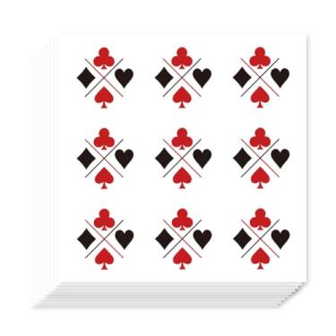 Imagem de AHANDMAKER 180 peças adesivos de cartões autoadesivos conjuntos de cartas adesivos de pôquer para agenda, calendário, scrapbook, artesanato, artes, diário, saco de presente, selo, tema de decoração de