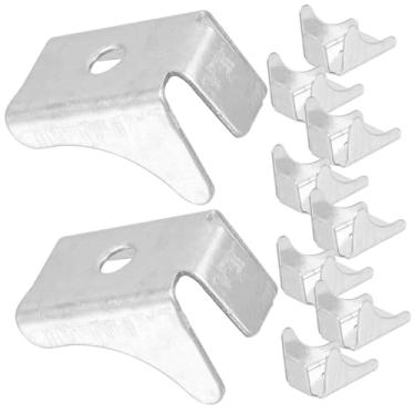 Imagem de BUTIFULSIC 10 peças de clipes de prateleira de armário Suporte de metal resistente para armários de arquivos e estantes de livros, clipes resistentes para prateleiras seguras instalação fácil