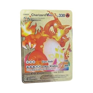 Imagem de Cartão Metálico Pokémon De 10.000 Pontos Arceus Charizard Mewtwo Vmax 